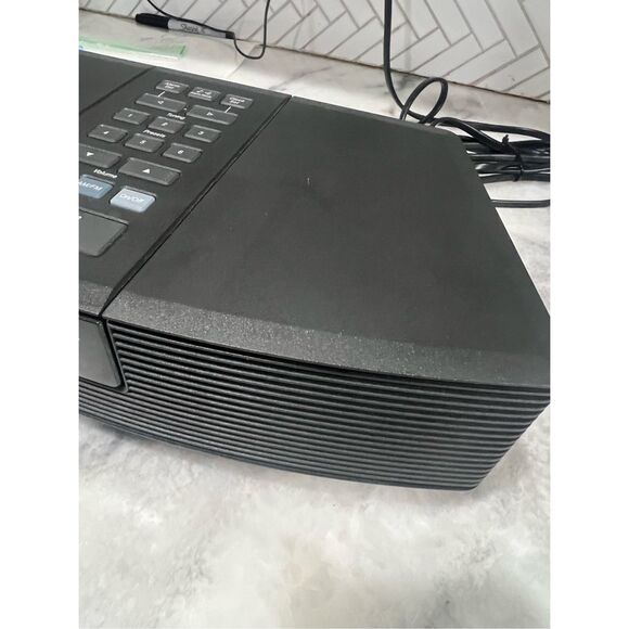 Bose Wave Radio AWR1-1G Black Alarm Clock AM/FM AUX Tested Works Great - Picture 5 of 10